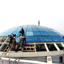 Prefab Church Skylights Design Stahl Rahmen Glas Atrium Dome Dachgebäude